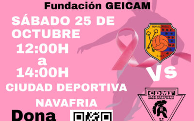 Partido de fútbol sala benéfico contra el cáncer de mama